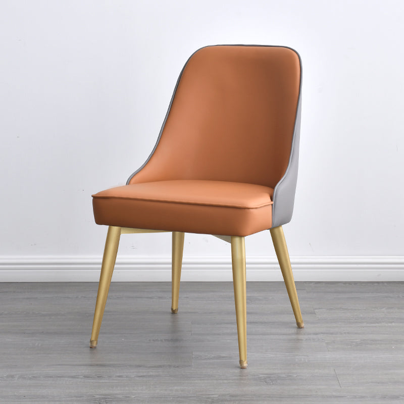 Silla sin brazos de comedor de estilo nórdico, silla lateral de comedor de tela tapizada para uso doméstico