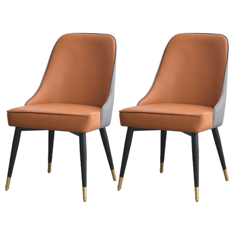 Silla sin brazos de comedor de estilo nórdico, silla lateral de comedor de tela tapizada para uso doméstico