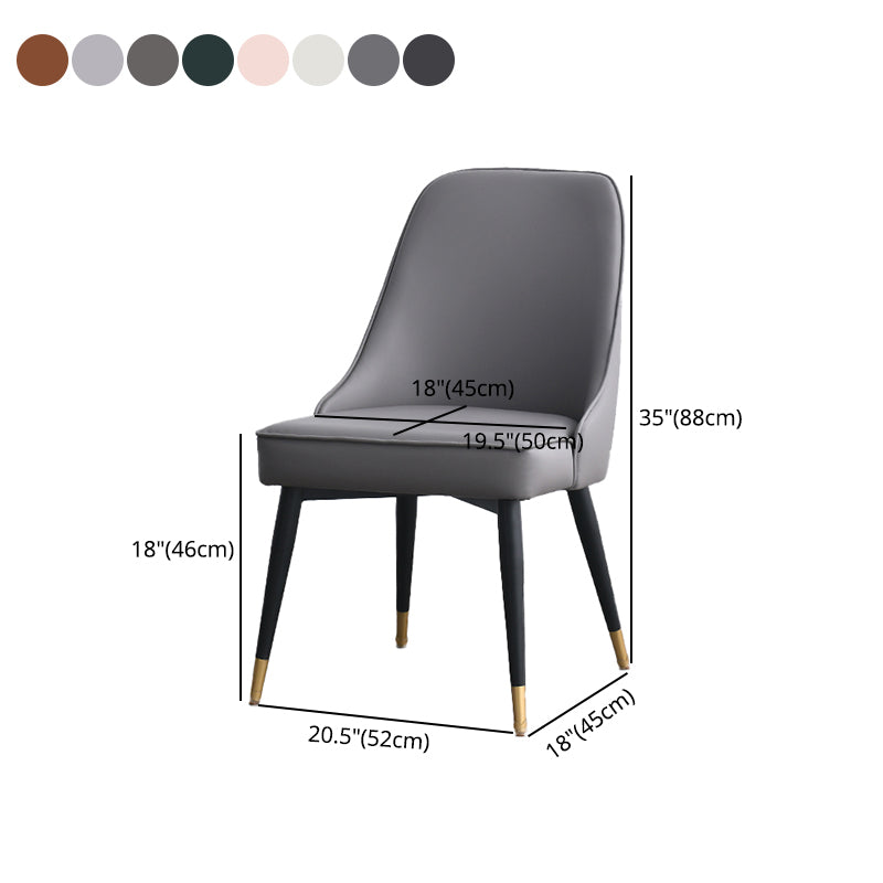 Silla sin brazos de comedor de estilo nórdico, silla lateral de comedor de tela tapizada para uso doméstico