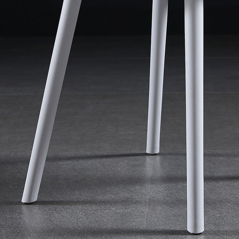 Silla de comedor estilo moderno Silla auxiliar con brazo de cocina y patas de plástico