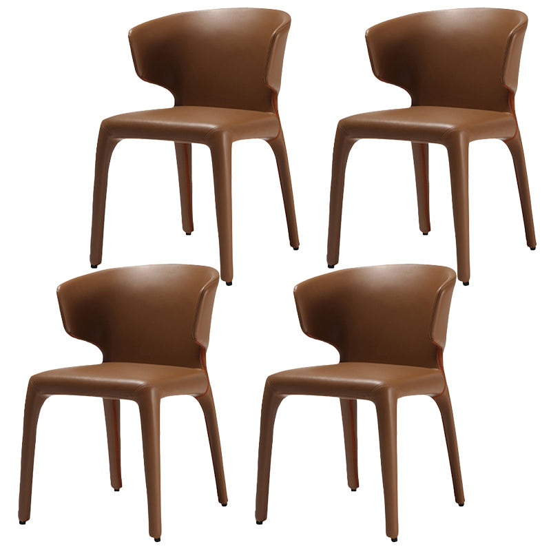 Silla de comedor de metal de cocina de estilo moderno que cena sillas laterales sin brazos con respaldo
