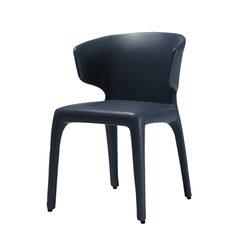 Chaise de salle à manger en métal de cuisine de style contemporain dinant les chaises latérales sans accoudoirs d'aile