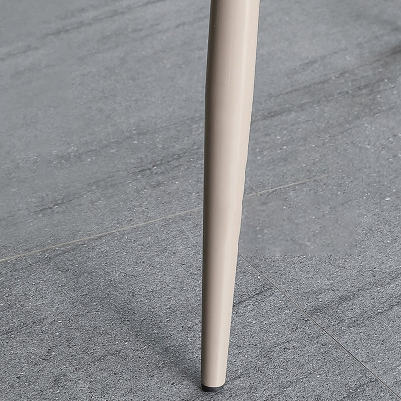 Silla de comedor de metal de cocina de estilo moderno que cena sillas laterales sin brazos