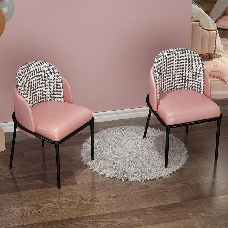 Silla de comedor tapizada de estilo escandinavo, silla de comedor individual con respaldo sólido