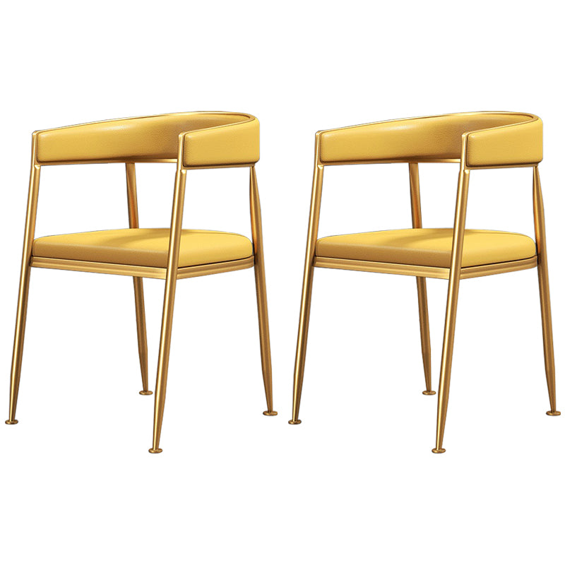 Silla lateral de comedor con respaldo abierto de estilo nórdico, tela de lino, silla sin brazos