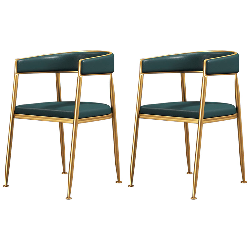 Silla lateral de comedor con respaldo abierto de estilo nórdico, tela de lino, silla sin brazos