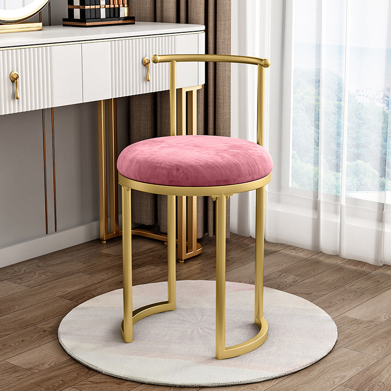Silla de comedor tapizada de estilo escandinavo, silla lateral de comedor sin brazos con respaldo abierto