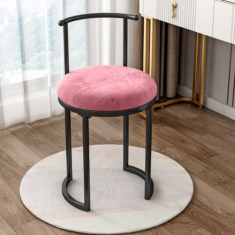 Silla de comedor tapizada de estilo escandinavo, silla lateral de comedor sin brazos con respaldo abierto