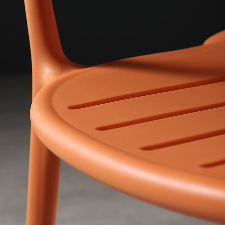 Contemporary Style Dining Chair Kitchen Dining Arm Side Chair with Plastic Legs