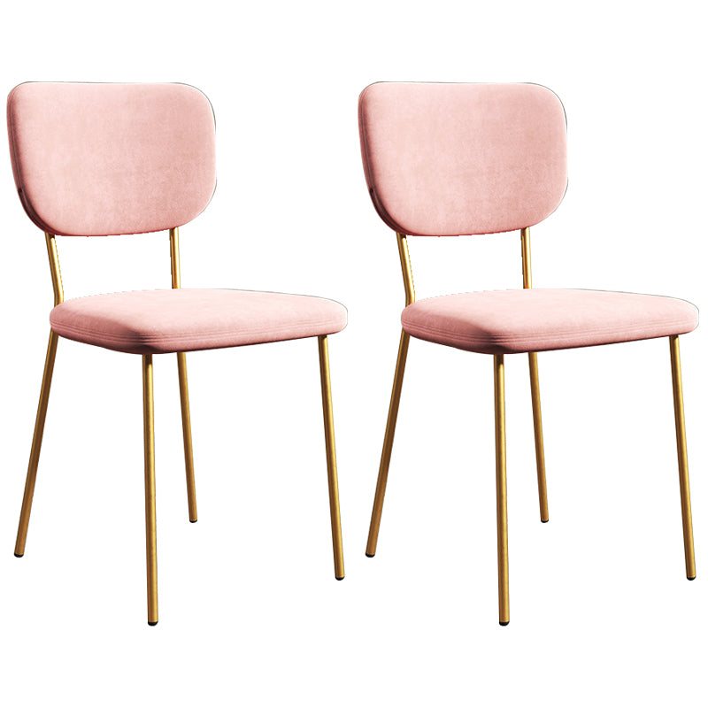 Sillas de comedor tapizadas de estilo escandinavo, respaldo abierto, silla lateral