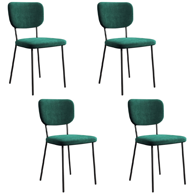 Sillas de comedor tapizadas de estilo escandinavo, respaldo abierto, silla lateral