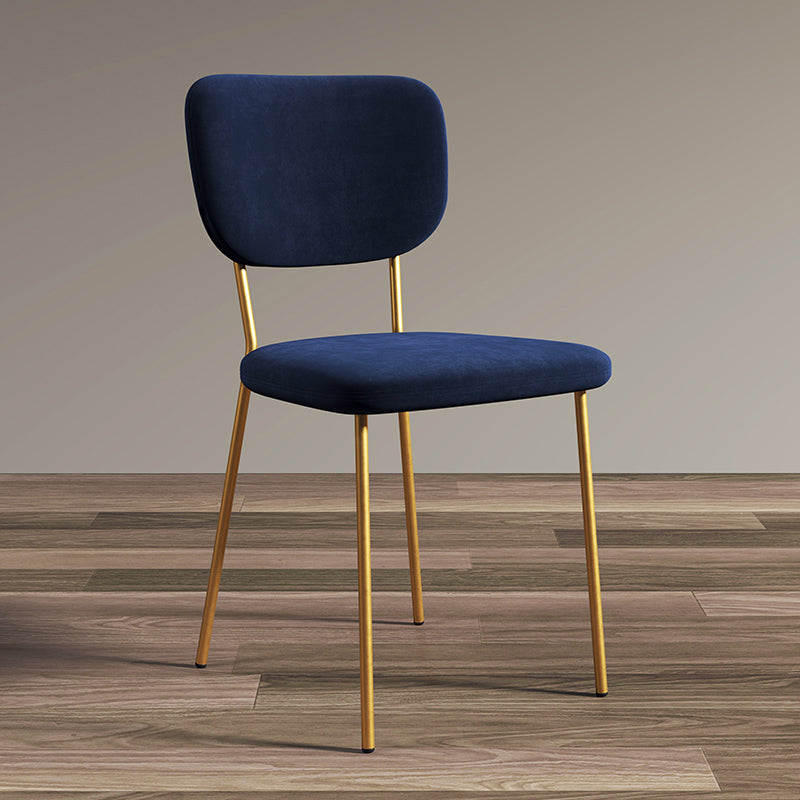 Sillas de comedor tapizadas de estilo escandinavo, respaldo abierto, silla lateral
