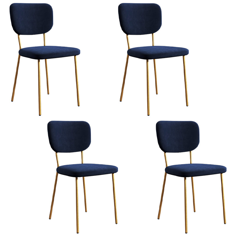 Sillas de comedor tapizadas de estilo escandinavo, respaldo abierto, silla lateral