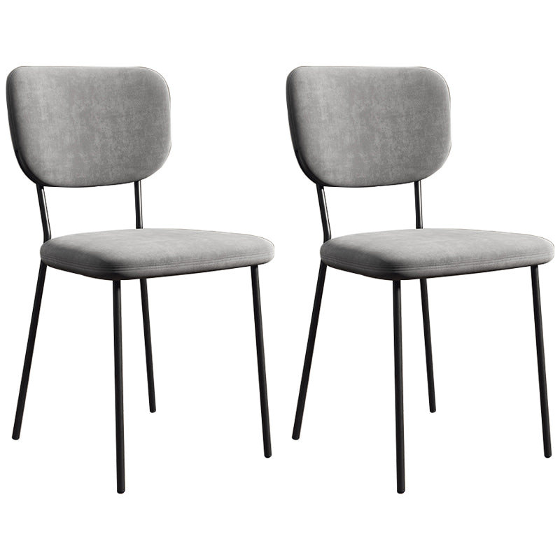 Sillas de comedor tapizadas de estilo escandinavo, respaldo abierto, silla lateral