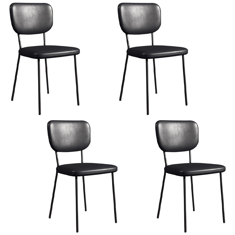 Sillas de comedor tapizadas de estilo escandinavo, respaldo abierto, silla lateral