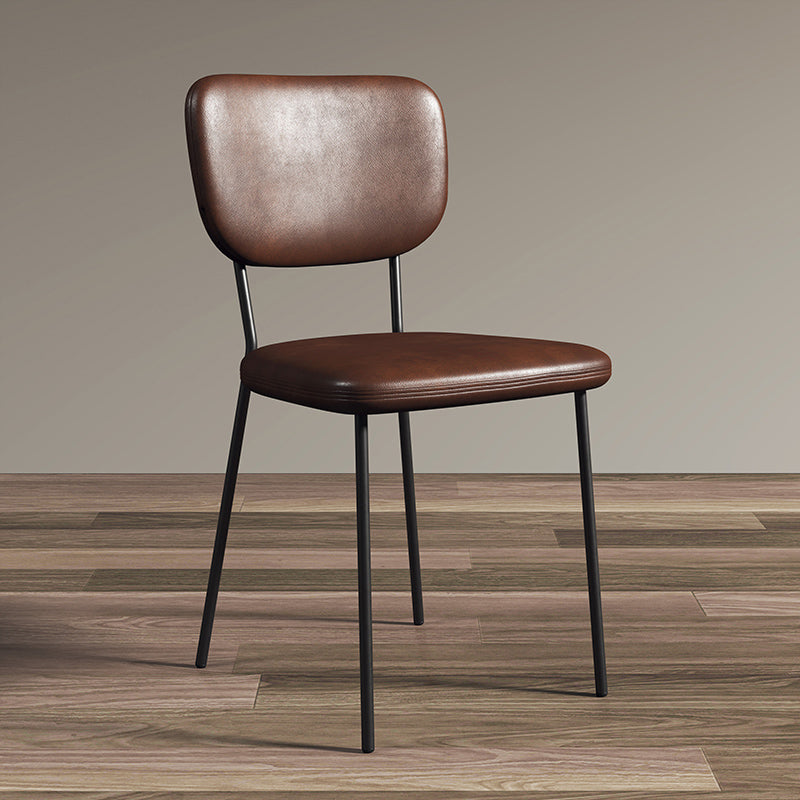 Sillas de comedor tapizadas de estilo escandinavo, respaldo abierto, silla lateral