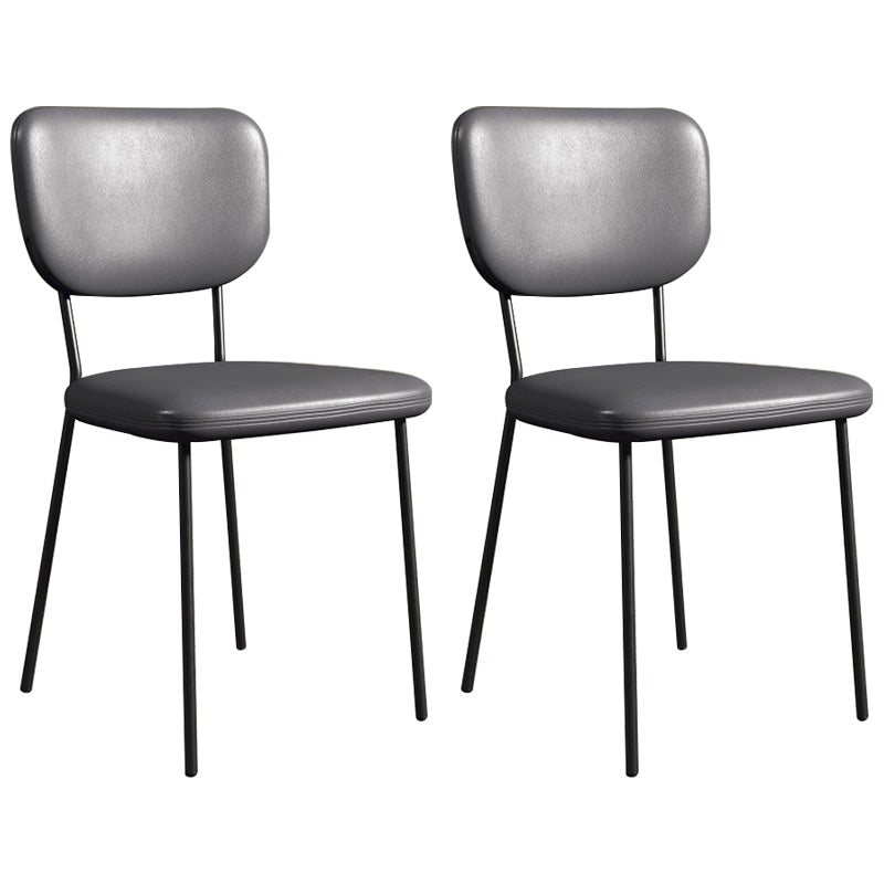 Sillas de comedor tapizadas de estilo escandinavo, respaldo abierto, silla lateral