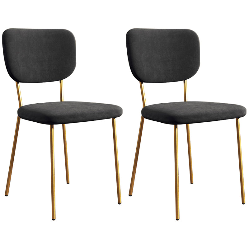 Sillas de comedor tapizadas de estilo escandinavo, respaldo abierto, silla lateral