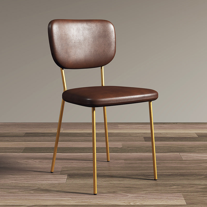 Sillas de comedor tapizadas de estilo escandinavo, respaldo abierto, silla lateral