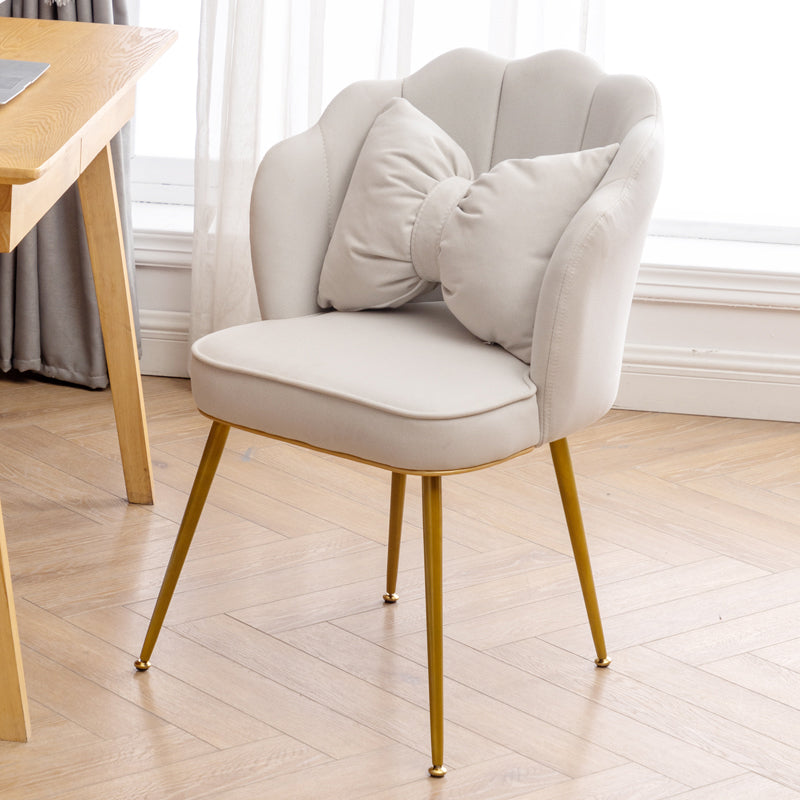 Chaises de salle à manger en cuir de Faux de style scandinave, chaises sans bras à dossier solide