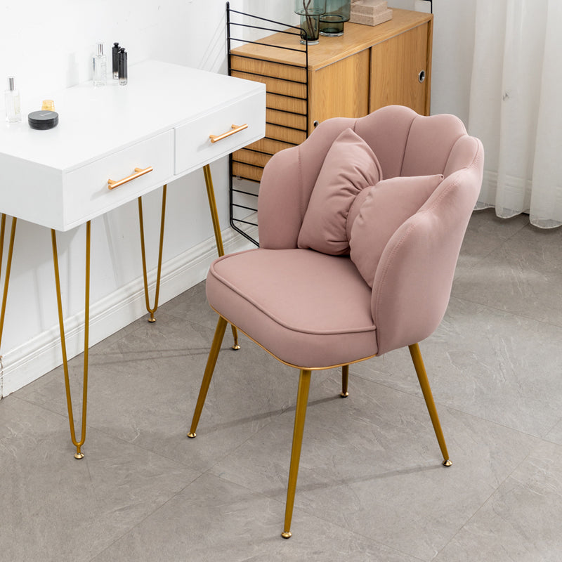Chaises de salle à manger en cuir de Faux de style scandinave, chaises sans bras à dossier solide