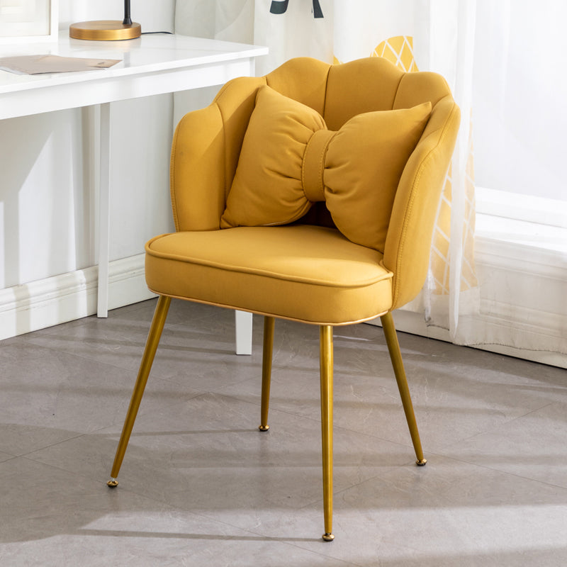 Chaises de salle à manger en cuir de Faux de style scandinave, chaises sans bras à dossier solide