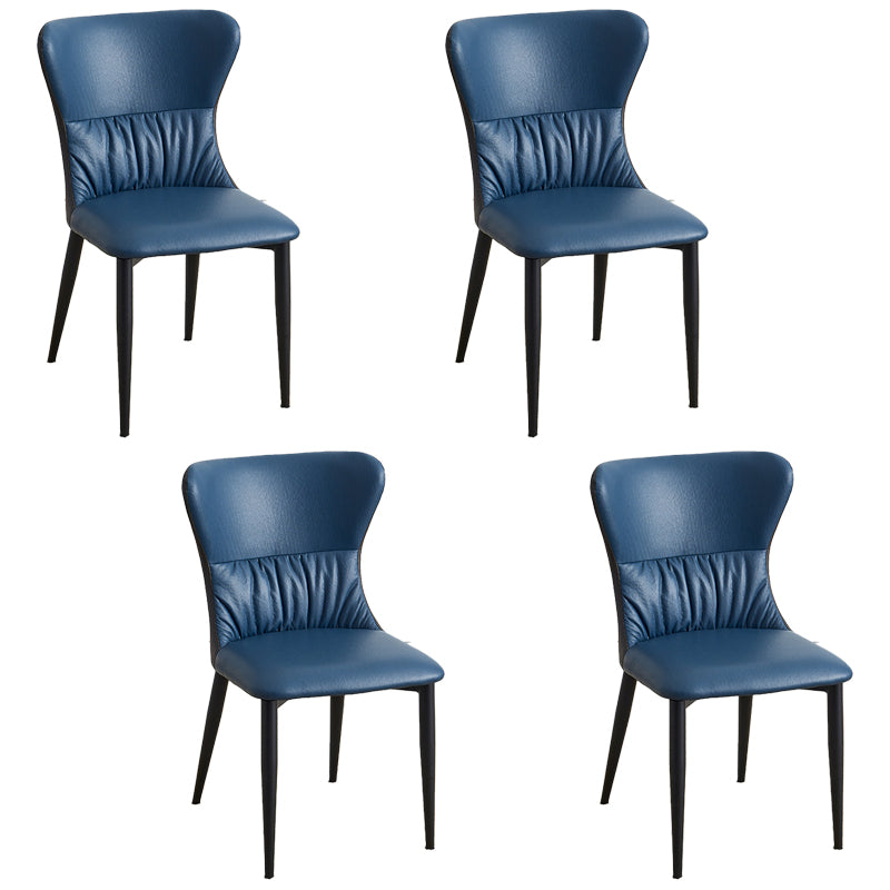 El comedor industrial del metal preside la silla lateral sin brazos del Wingback para el uso en el hogar
