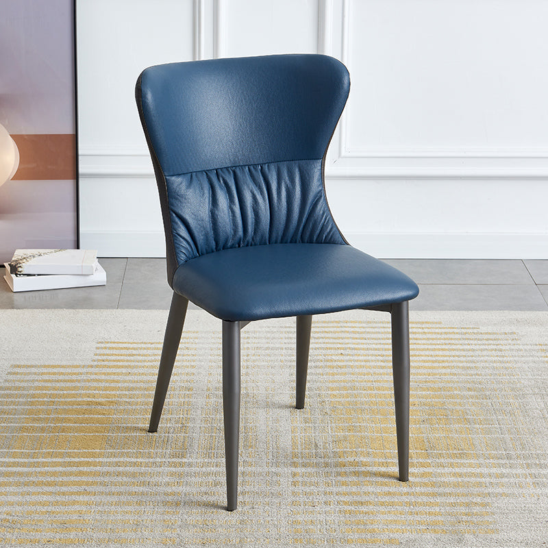 El comedor industrial del metal preside la silla lateral sin brazos del Wingback para el uso en el hogar