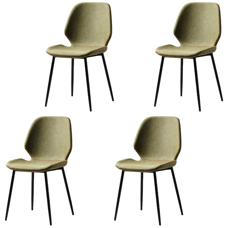 Metal de la cocina del estilo contemporáneo que cena el respaldo lateral de la silla que cena la silla lateral sin brazos