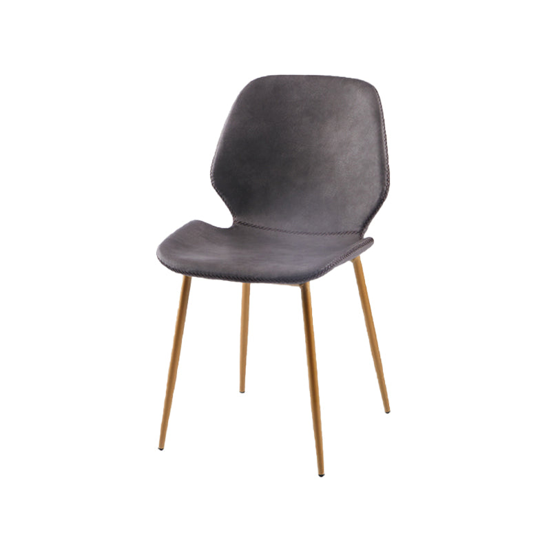Metal de la cocina del estilo contemporáneo que cena el respaldo lateral de la silla que cena la silla lateral sin brazos