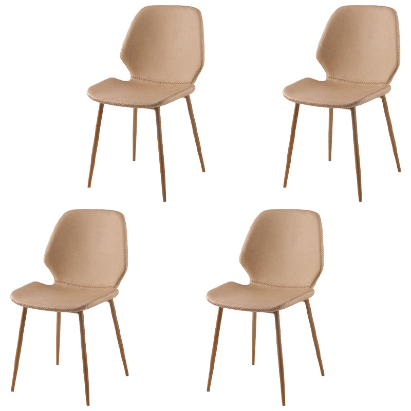 Metal de la cocina del estilo contemporáneo que cena el respaldo lateral de la silla que cena la silla lateral sin brazos