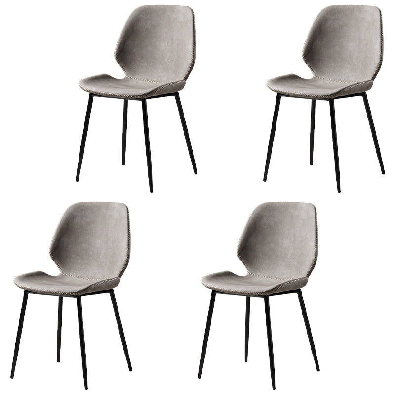 Metal de la cocina del estilo contemporáneo que cena el respaldo lateral de la silla que cena la silla lateral sin brazos