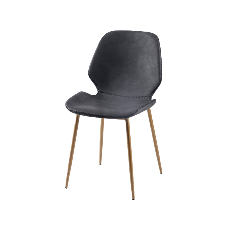 Metal de la cocina del estilo contemporáneo que cena el respaldo lateral de la silla que cena la silla lateral sin brazos