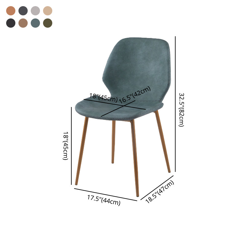 Metal de la cocina del estilo contemporáneo que cena el respaldo lateral de la silla que cena la silla lateral sin brazos