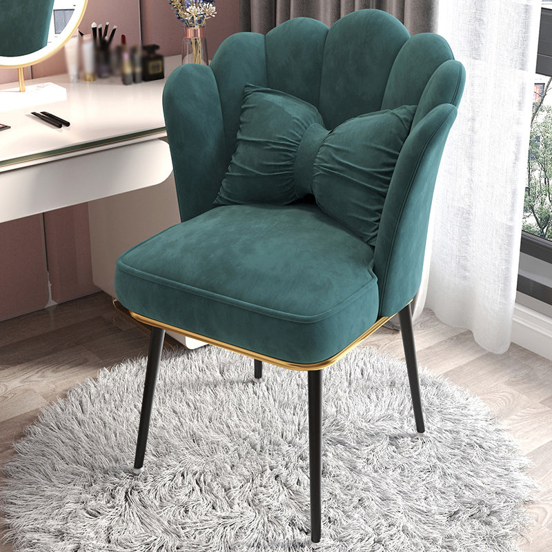 Silla de comedor tapizada de estilo escandinavo, silla individual con respaldo sólido para el hogar