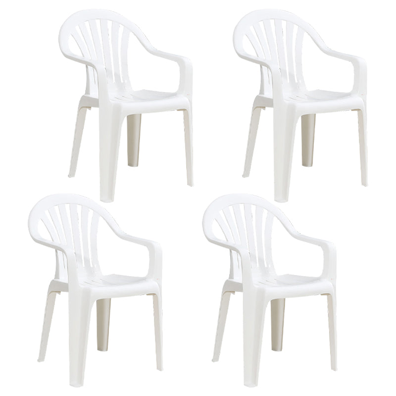 Fauteuils de salle à manger à la maison modernes, fauteuils de salle à manger empilables en plastique Windsor
