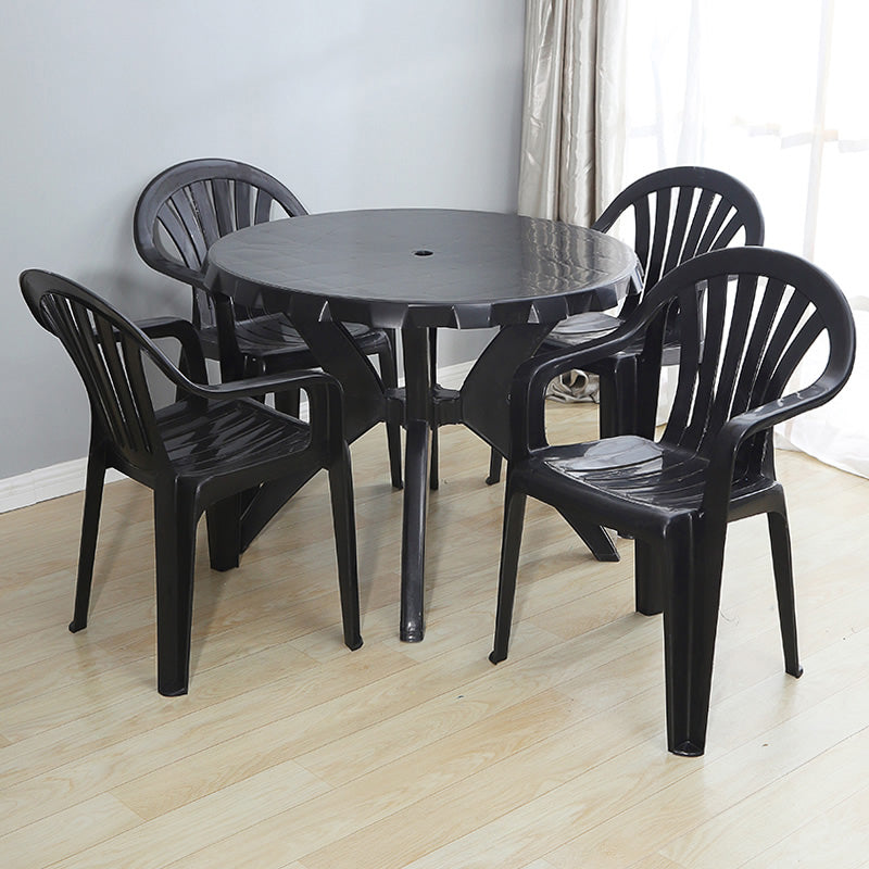 El hogar moderno que cena el brazo preside los sillones de comedor apilables plásticos Windsor