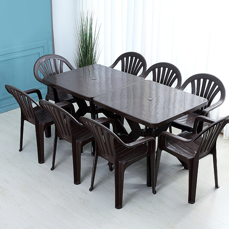 El hogar moderno que cena el brazo preside los sillones de comedor apilables plásticos Windsor