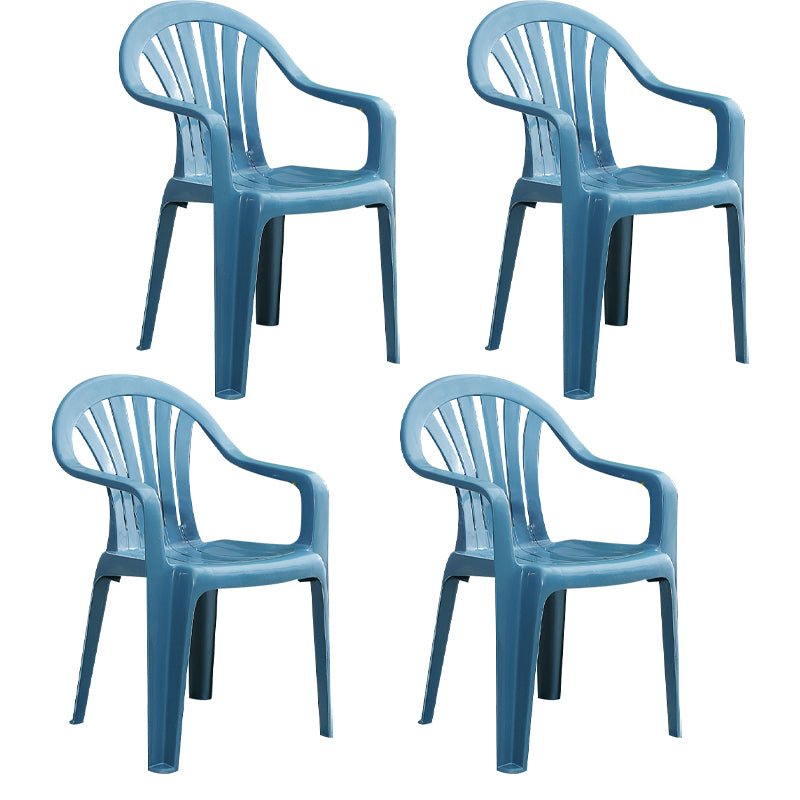 Fauteuils de salle à manger à la maison modernes, fauteuils de salle à manger empilables en plastique Windsor