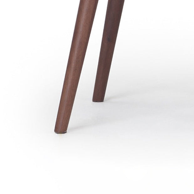 Silla de comedor escandinava con brazo de tela con acabado mate (juego de 2)