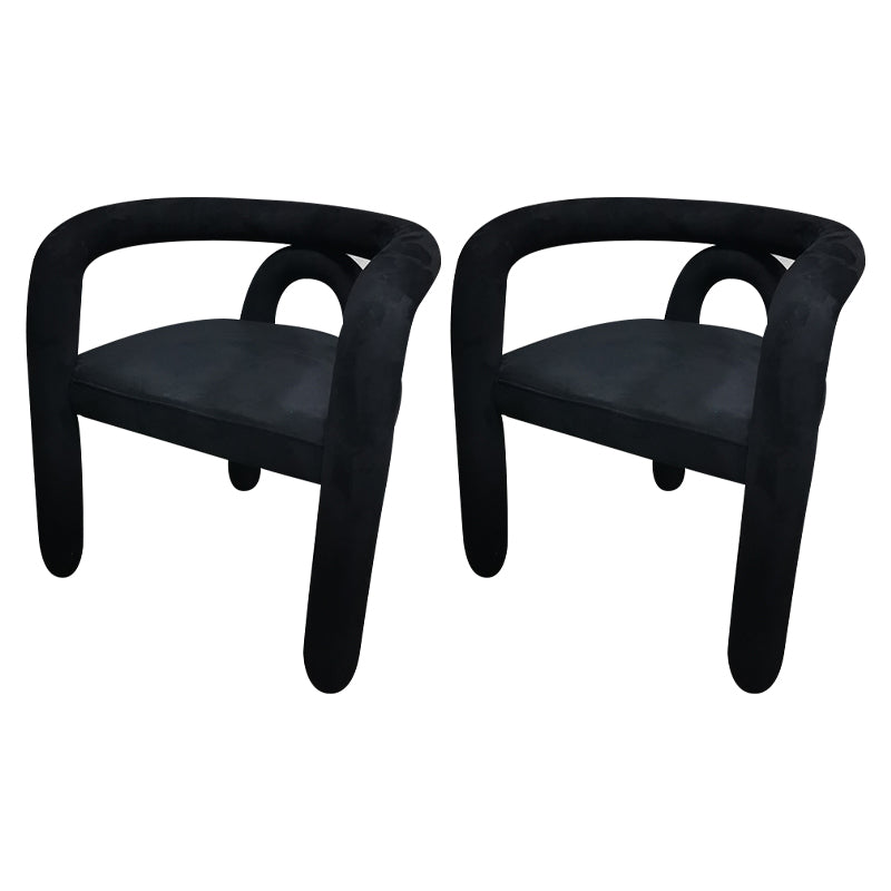 Silla de comedor estilo moderno Silla auxiliar con brazo de cocina y patas de metal