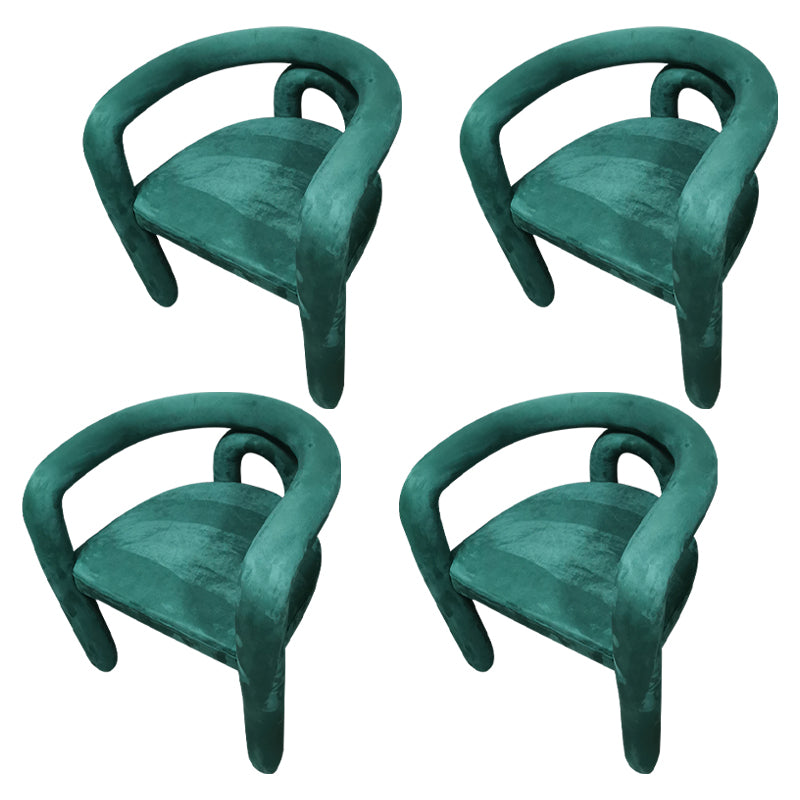Silla de comedor estilo moderno Silla auxiliar con brazo de cocina y patas de metal