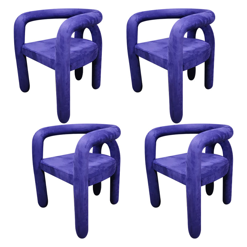 Silla de comedor estilo moderno Silla auxiliar con brazo de cocina y patas de metal