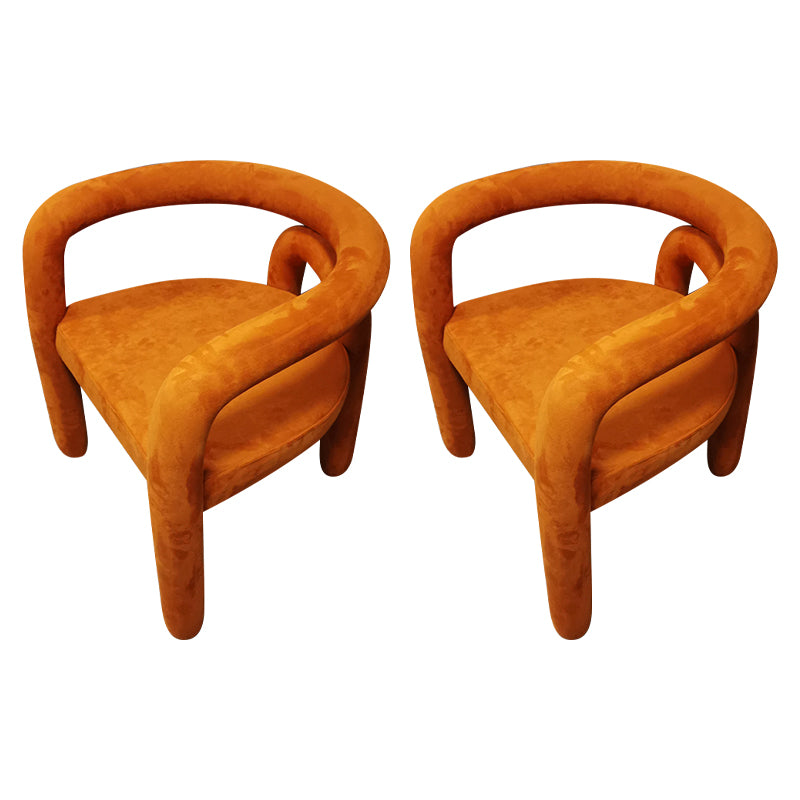 Silla de comedor estilo moderno Silla auxiliar con brazo de cocina y patas de metal