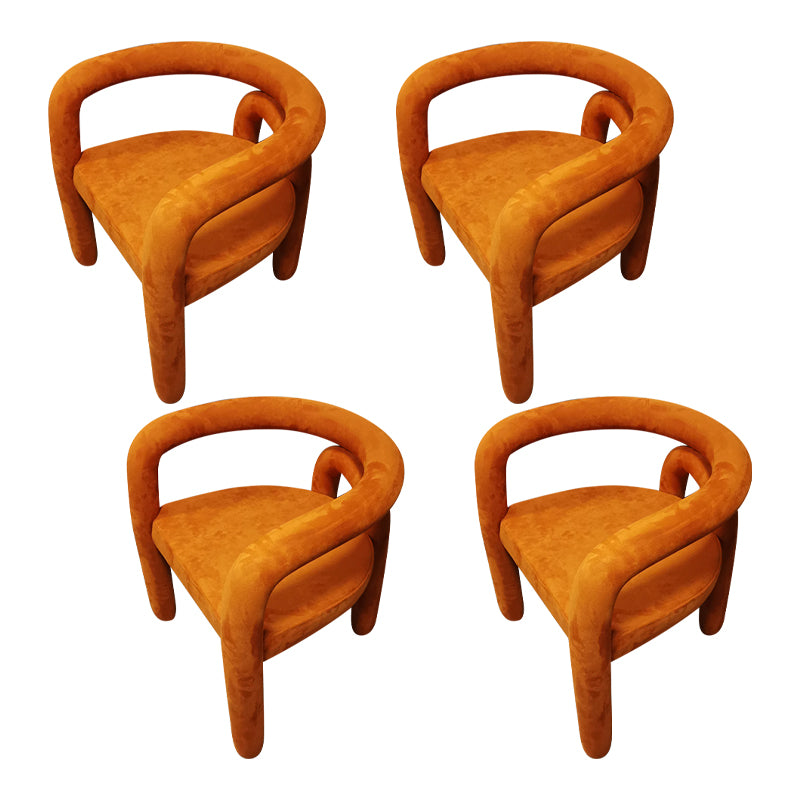 Silla de comedor estilo moderno Silla auxiliar con brazo de cocina y patas de metal