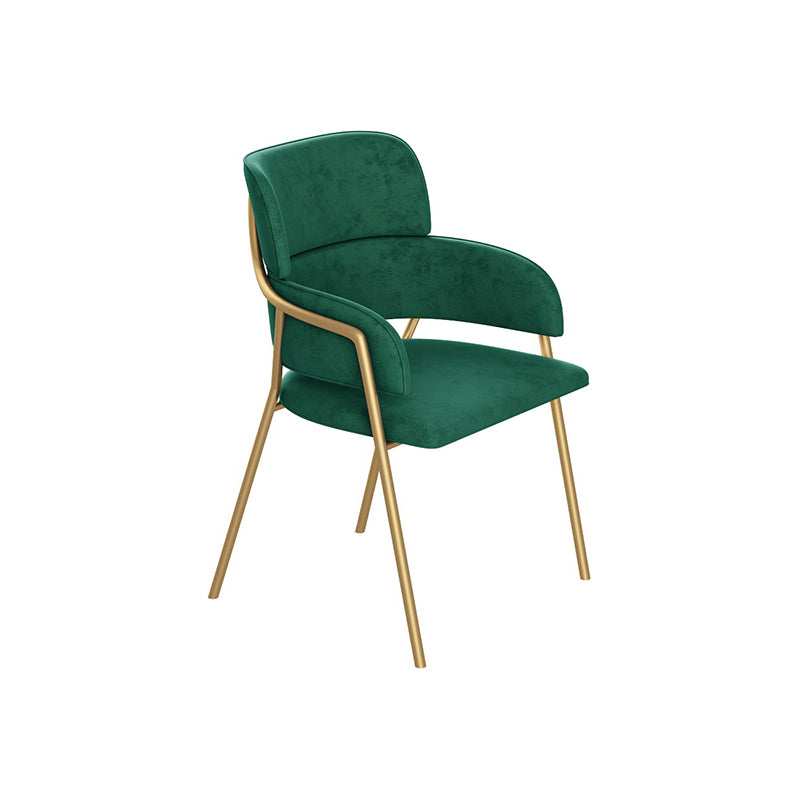 La salle à manger en métal de style nordique préside le fauteuil de velours pour le restaurant
