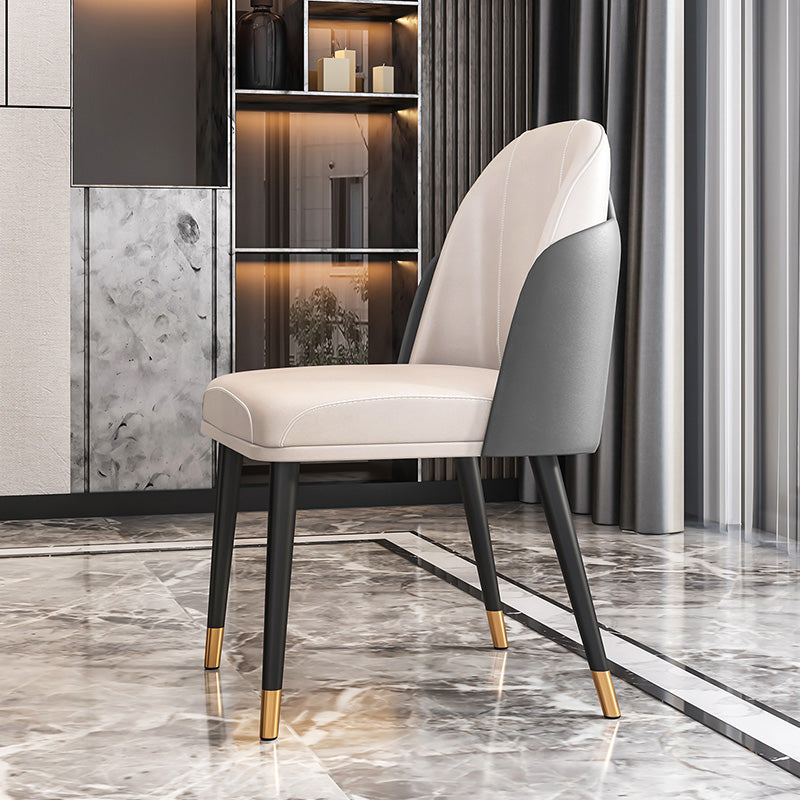 Ensemble de chaises en métal de style scandinave, chaises de cuisine et de salle à manger Parsons