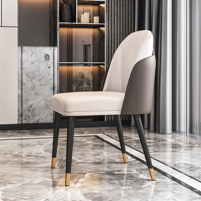 Ensemble de chaises en métal de style scandinave, chaises de cuisine et de salle à manger Parsons