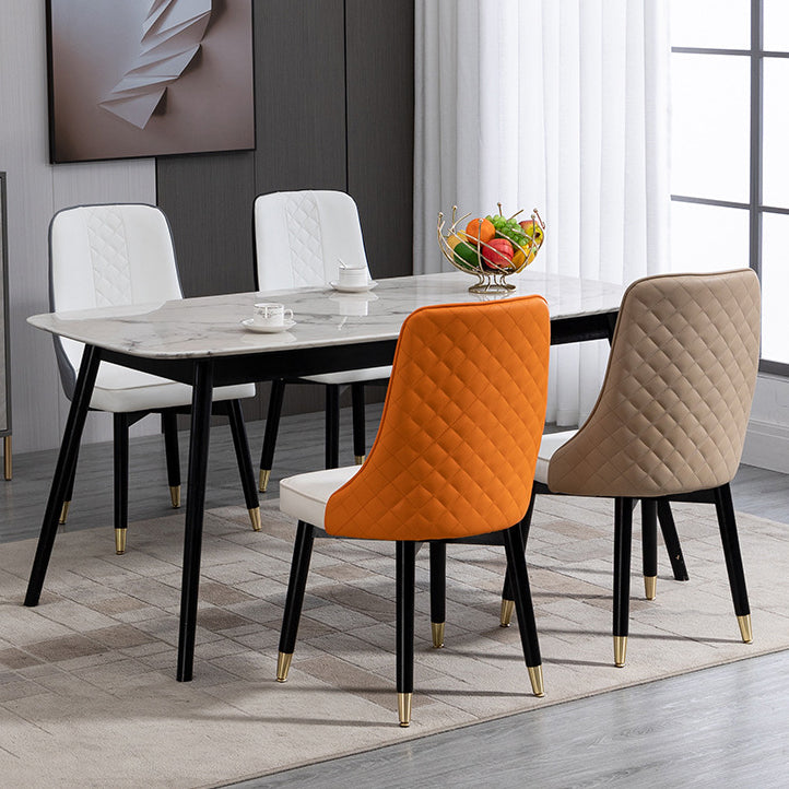 Juego de sillas de comedor de cocina escandinavas Silla Parsons de madera (juego de 2)