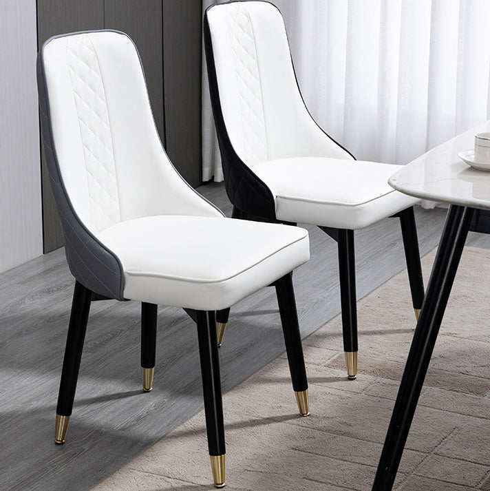 Juego de sillas de comedor de cocina escandinavas Silla Parsons de madera (juego de 2)